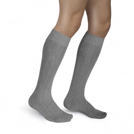 CALZA LUNGA IN LANA E CASHMERE