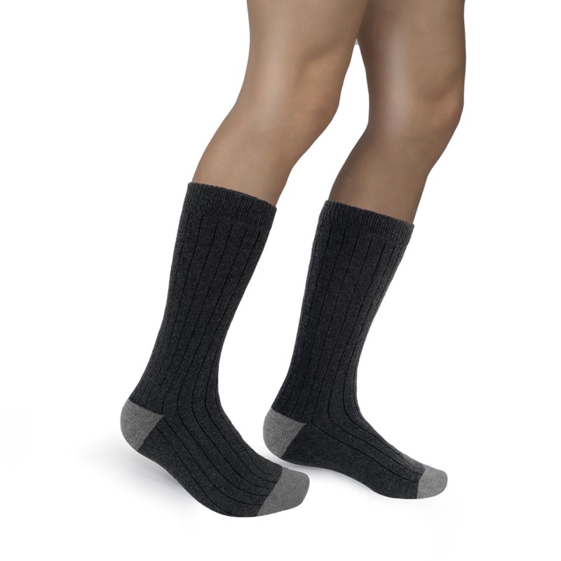 SHORT SOCKS IN WOOL, VISCOSE AND CASHMERE