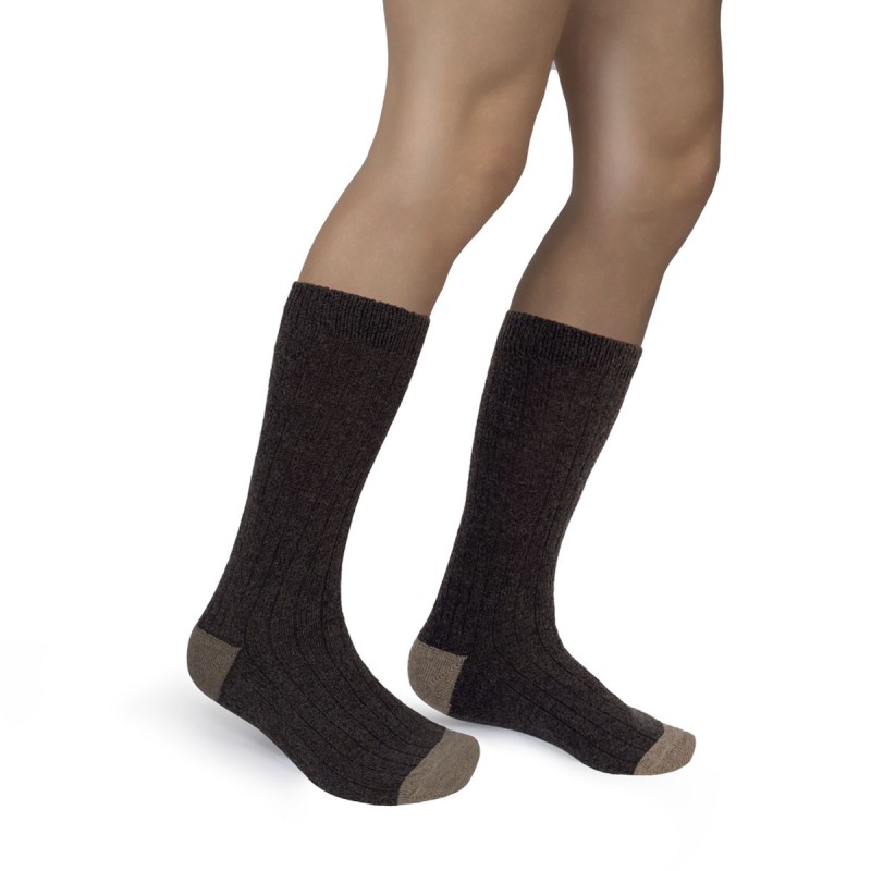 SHORT SOCKS IN WOOL, VISCOSE AND CASHMERE