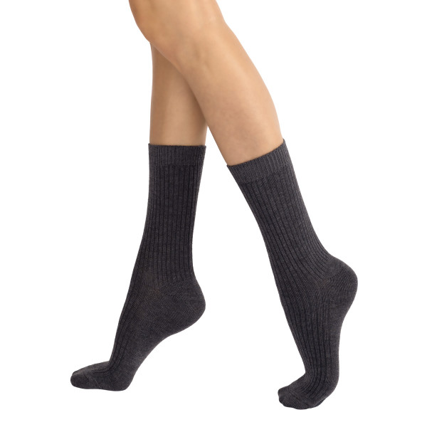 CALZINO CORTO A COSTINE CON CASHMERE