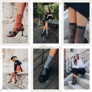 Avio, Cinnamon and Black: which colour do you like the most?
The star of this photo is LARA ➡️ Choose the colour and create your outfits: link in bio 
.
.
.
#sarahborghi #fashion #moda #calze #calzini #socks