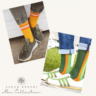 1 or 2, which one do you prefer?
👉Discover all available colours here:
1️⃣ 🔎  Art. 3350289C
2️⃣ 🔎  Art. 3250284
.
#sarahborghi #fashion #moda #calzini #socks #man #style
