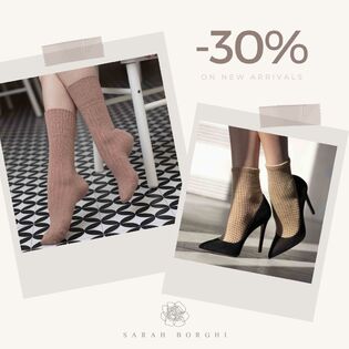 Sales are about to finish...or transform 🤫
-30% until tomorrow ✨
Link in bio
.
.
.
#sarahborghi #fashion #moda #calze #calzini #socks #collant #pant #sales #sale #wintersales